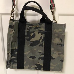 Camo Canvas purse with adjustable shoulder strap